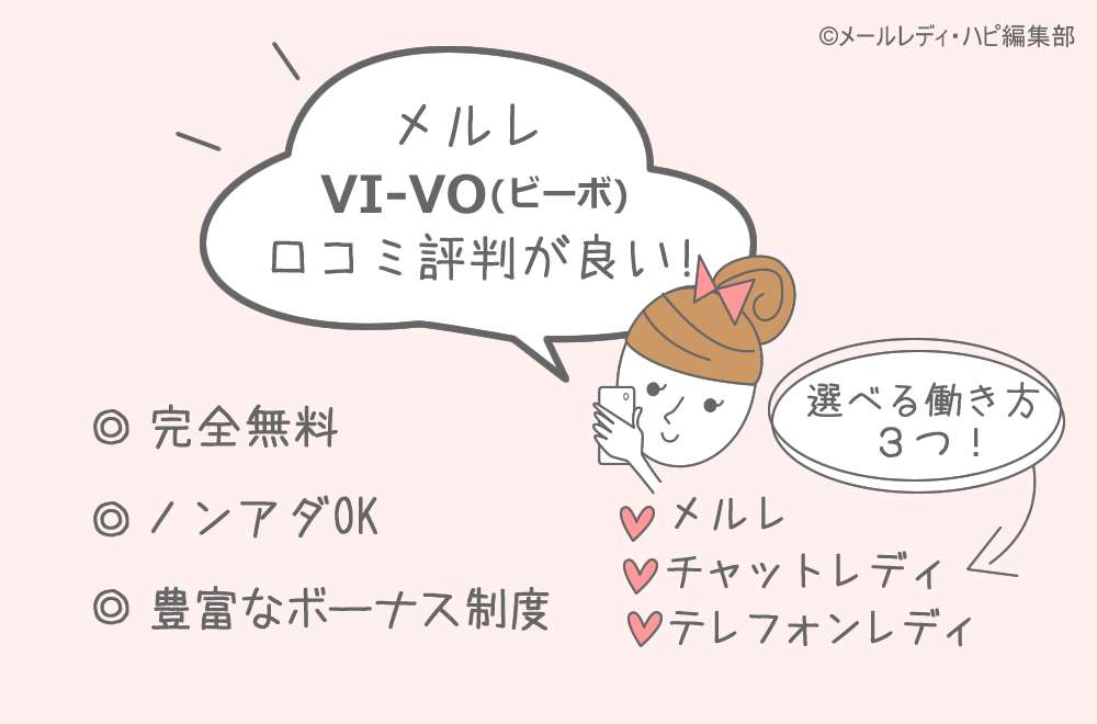 チャットレディ「VI-VO」は危ない？口コミや安全性、やり方や稼ぎ方を解説