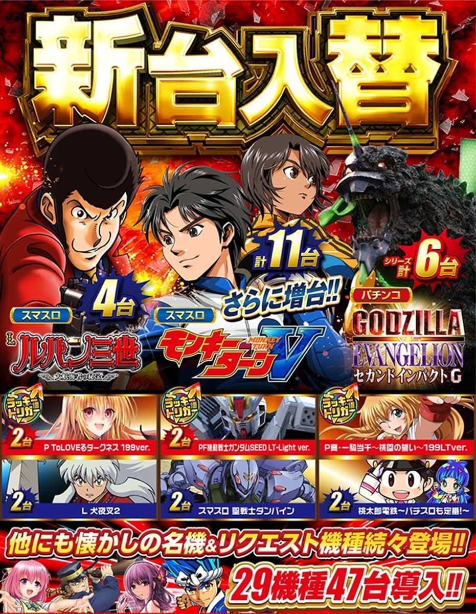 ○新台情報_10/14 18:00 - 【公式】プレイランドキャッスル尾頭橋店