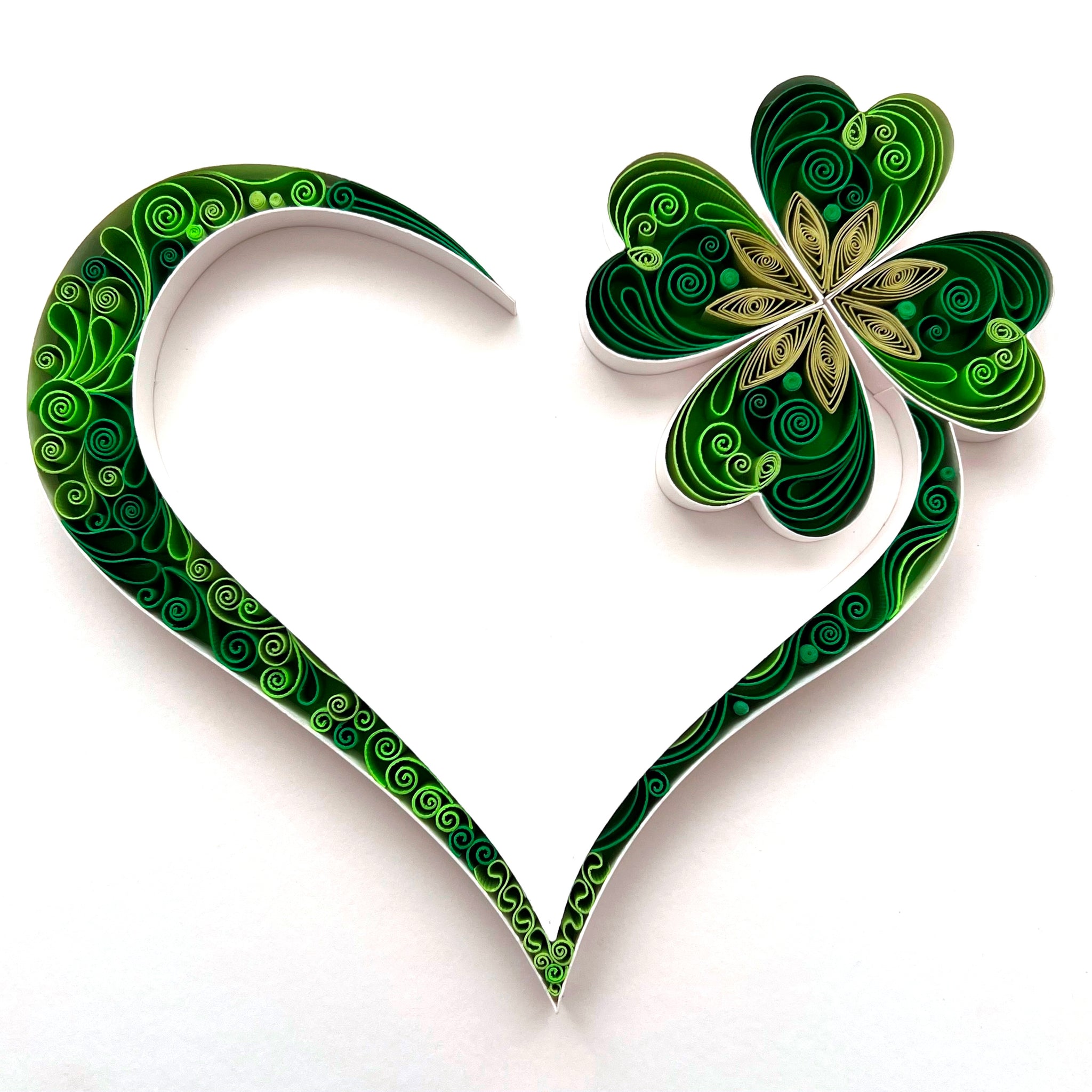 Four Leaf Clover Heart