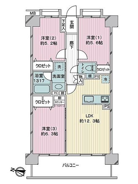 グランシエール 埼玉県川口市栄町２丁目[マンション] |