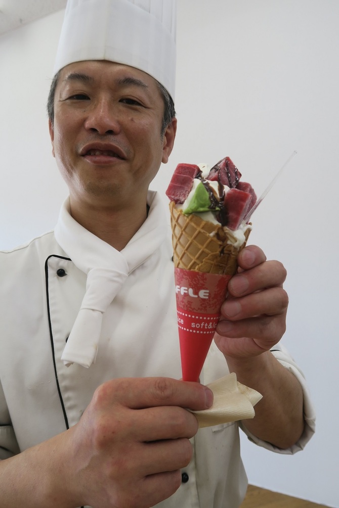 オクラの生産量日本一の指宿のオクラソフトクリーム！＠鹿児島県指宿市 - 終活行政書士