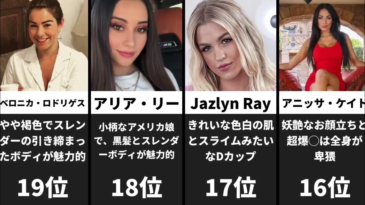 海外AV女優・ポルノスターおすすめランキングBEST50【2024年最新版】