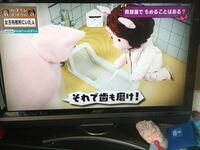 歯ブラシで汚いちんこ磨くよ　手コキ／クローズアップ／ドアップ／M男／痴女／S女／射精管理／ザーメン／精子／我慢汁／精子