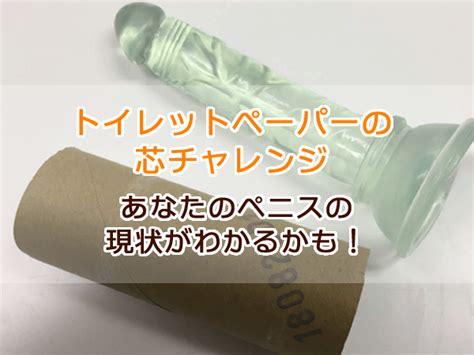 ちんこトイレットペーパーチャレンジで簡単にサイズ測定しよう！