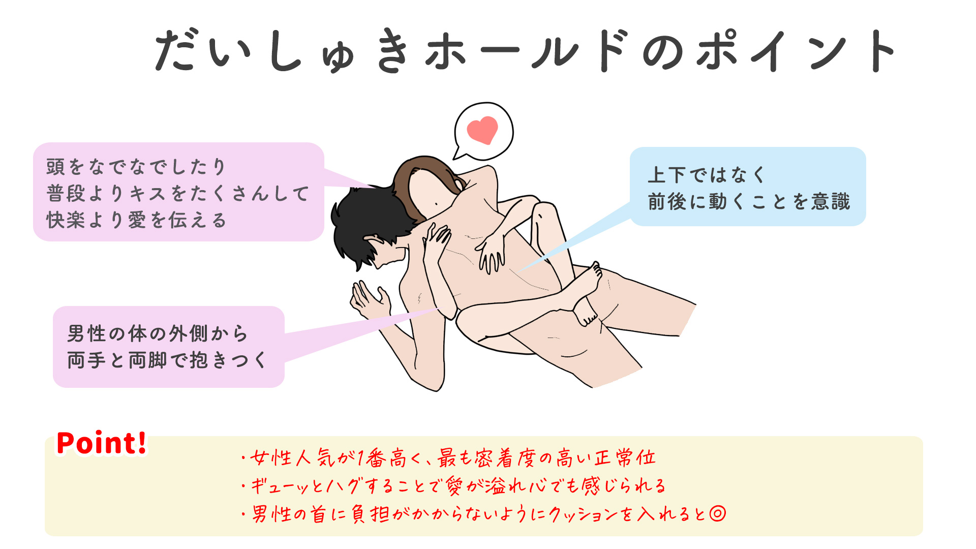 だいしゅきホールドのやり方を画像と動画で図解！男性がメロメロになるやり方とは？