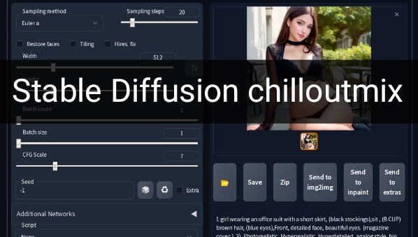 Stable Diffusion】ChilloutMixの使い方（Google Colab）