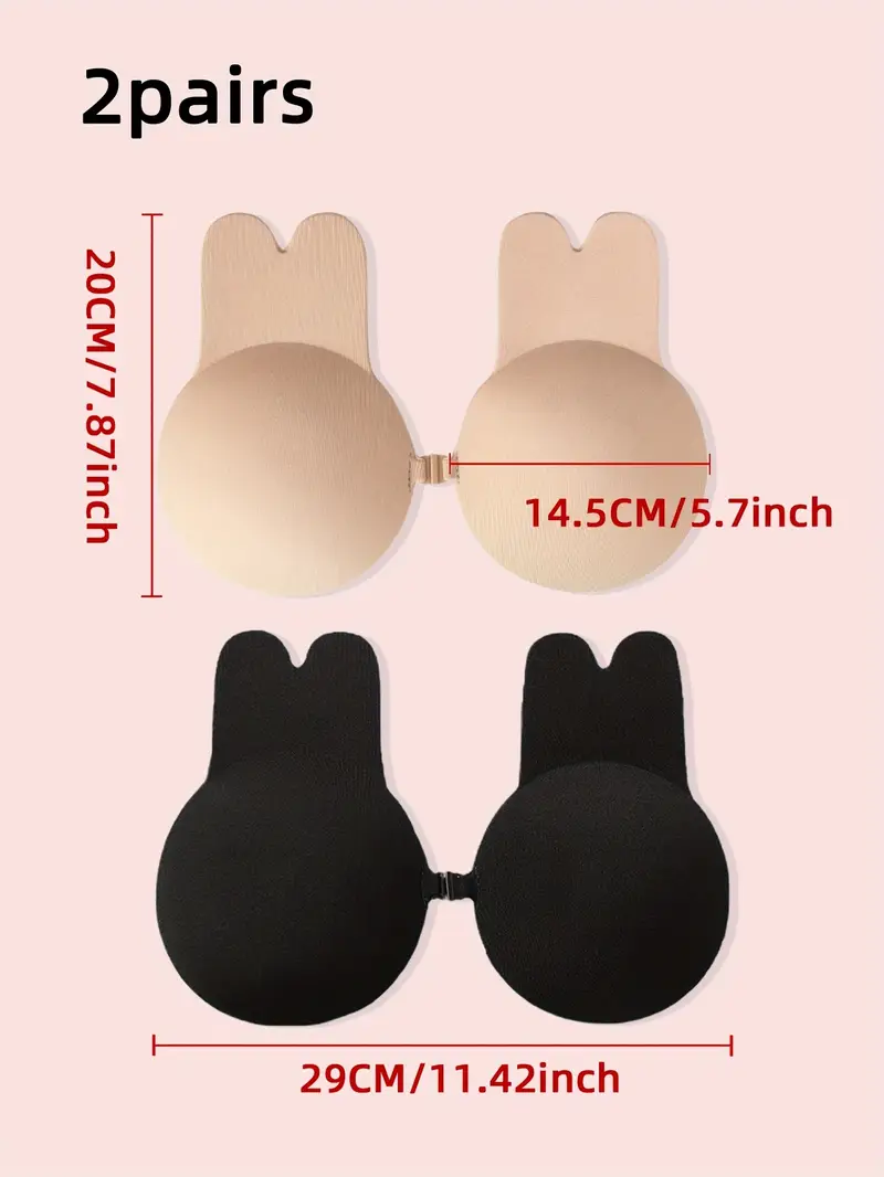 セクシーなウサギの耳Bra：自己接着性、腕立て伏せ、シリコン乳首カバーを￥207 | DHgate