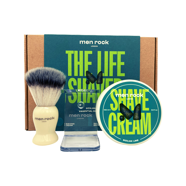 The Life Shaver Sicilian Lime Essential Shaving Kit Skutimosi priemonių rinkinys, 1vnt