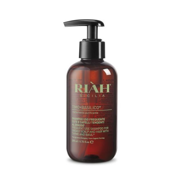 Frequent Use Shampoo With Thyme & Basil Šampūnas kasdieniam naudojimui, riebiai galvos odai, 200ml