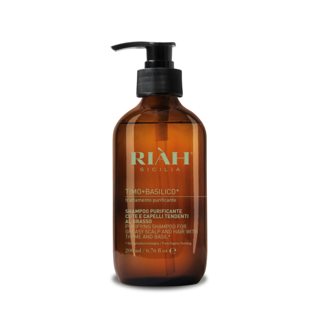 Purifying Shampoo With Thyme & Basil Valomasis šampūnas su čiobrelių ir bazilikų ekstraktu, 200ml