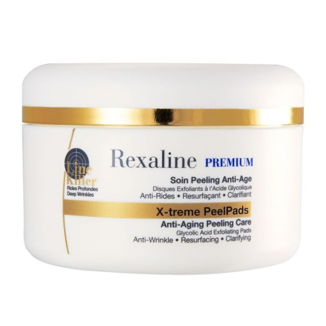 Rexaline Premium X-Treme PeelPads Line Killer Anti-Aging Peeling Care 30 įklotų